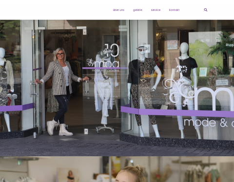 Website-Vorschau von modeboutique moa