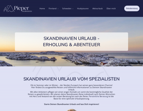 Website-Vorschau von Pieper Erlebnisreisen