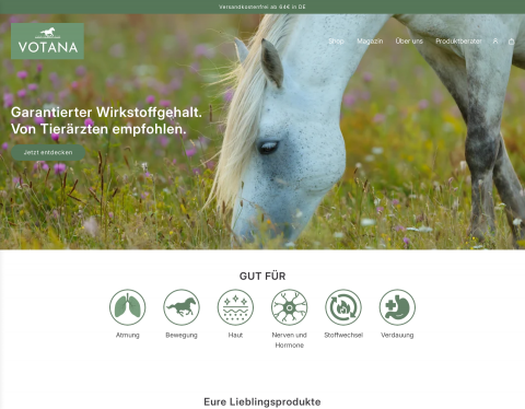 Website-Vorschau von VOTANA Pferd
