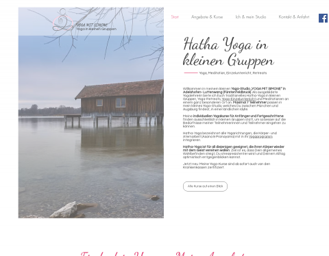 Website-Vorschau von Yoga Studio - Yoga mit Simone