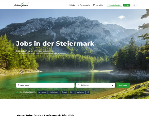Website-Vorschau von Steirerjobs