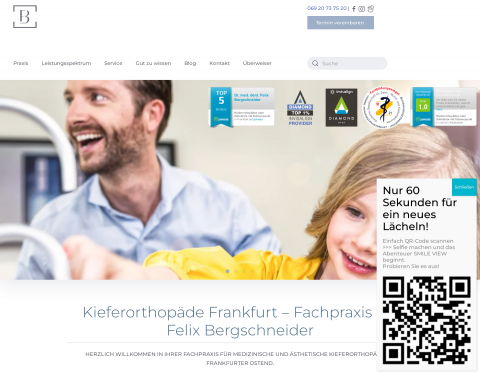 Website-Vorschau von Fachpraxis für Kieferorthopädie