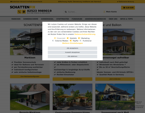 Website-Vorschau von SCHATTENFIX