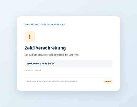 Website-Vorschau von Wurmis-Holzdeko - Patrick Wurm