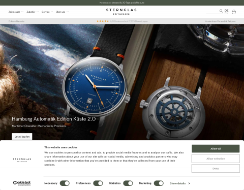 Website-Vorschau von Sternglas GmbH