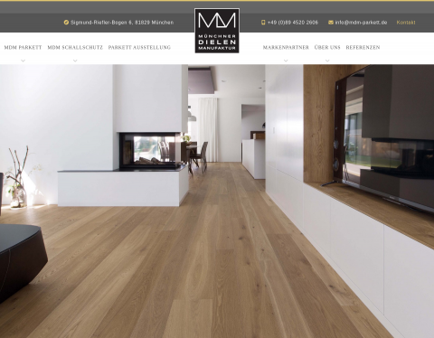 Website-Vorschau von MDM Parkett