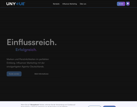 Website-Vorschau von Unyque GmbH