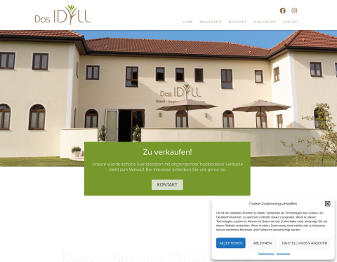 Website-Vorschau von Eventlocation DAS IDYLL