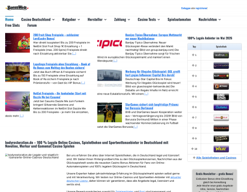 Website-Vorschau von Body Restoration