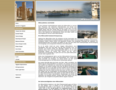 Website-Vorschau von Nilkreuzfahrt
