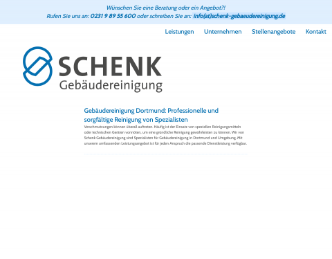 Website-Vorschau von Gebäudereinigung