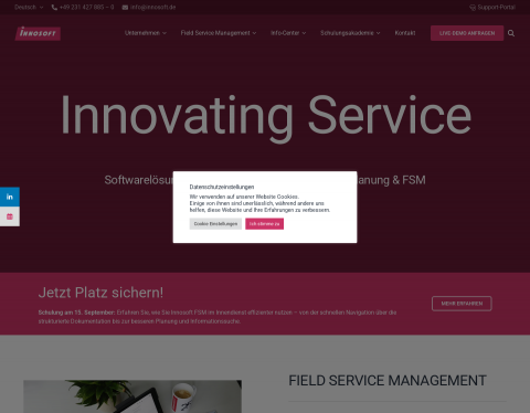 Website-Vorschau von Innosoft GmbH
