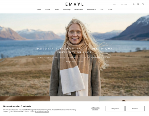 Website-Vorschau von EMAAL Cashmere