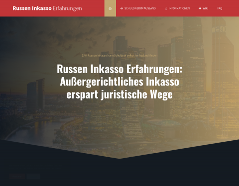 Website-Vorschau von ZAK Russen Inkasso