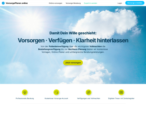 Vorschau von VorsorgePlaner.online - Verfügen und Vorsorgen
