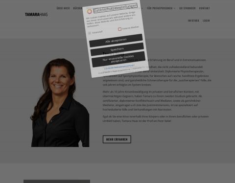 Website-Vorschau von Tamara Haas