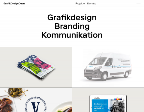 Website-Vorschau von Grafikdesign Cueni Basel