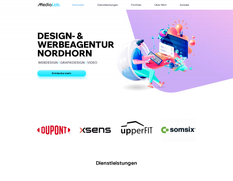 Website-Vorschau von MediaLab Nordhorn