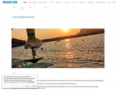 Website-Vorschau von Shop deinen Urlaub