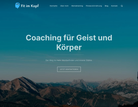 Website-Vorschau von Fit im Kopf - Mentaltraining