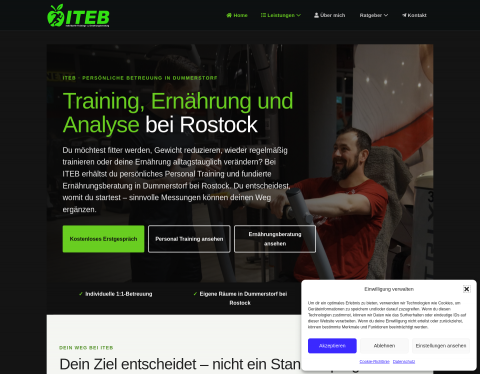Website-Vorschau von ITEB ? Trainings- u. Ernährungsberatung