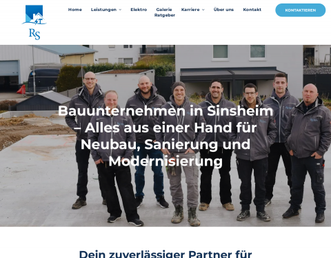 Website-Vorschau von RS Bau und Immobilien GmbH