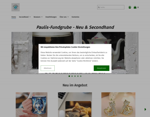 Website-Vorschau von Paulis-Fundgrube