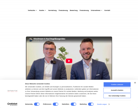 Website-Vorschau von Hirschmann & Kaul Immobilien