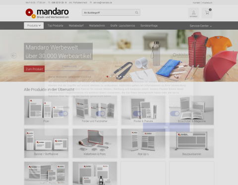 Website-Vorschau von mandaro GmbH