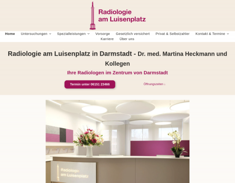Website-Vorschau von Radiologie am Luisenplatz