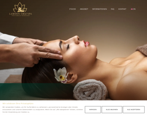 Website-Vorschau von Lamoon Thai Spa - Tradtionelle Thaimassage