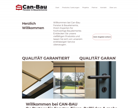Website-Vorschau von CanBau - Fenster & Bauelemente
