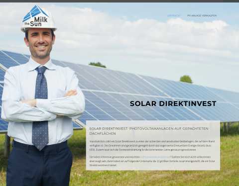 Website-Vorschau von Solar Direktinvest