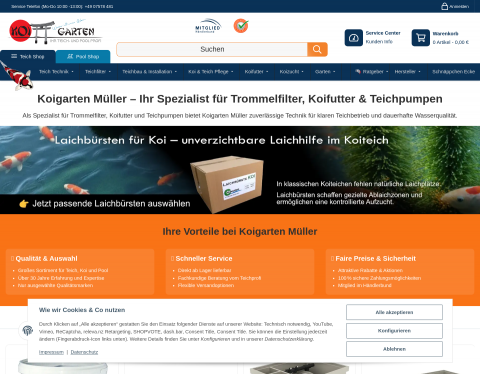 Vorschau von Koi-Discount Koi-Futter - Teich Koi und Teichfilte