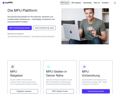 Website-Vorschau von myMPU