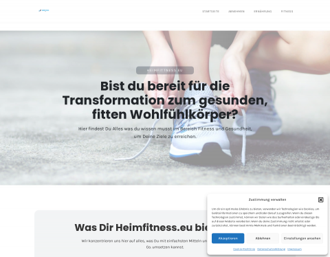 Website-Vorschau von Heimfitness Blog