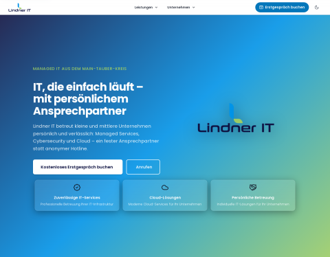 Website-Vorschau von Lindner IT