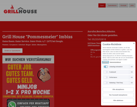Website-Vorschau von Grill House