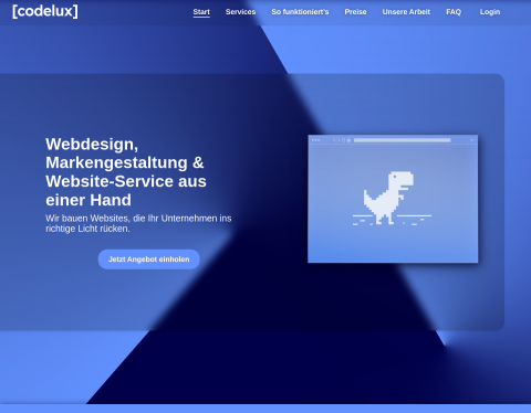 Website-Vorschau von Codelux | Webdesign und Markengestaltung