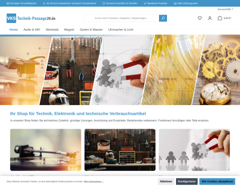 Website-Vorschau von Technik-Passage24