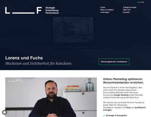 Website-Vorschau von Lorenz und Fuchs
