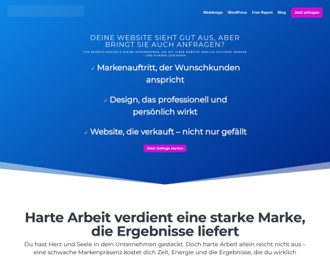 Website-Vorschau von Michael Feibig | Webdesign und Branding