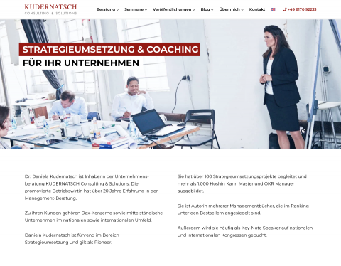 Website-Vorschau von KUDERNATSCH Consulting & Solutions