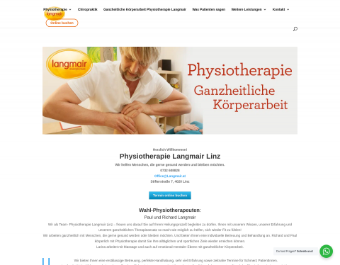 Website-Vorschau von Langmair Physiotherapie Linz