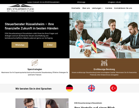 Website-Vorschau von ESN Steuerberatung
