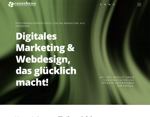 Website-Vorschau von casusbene GmbH