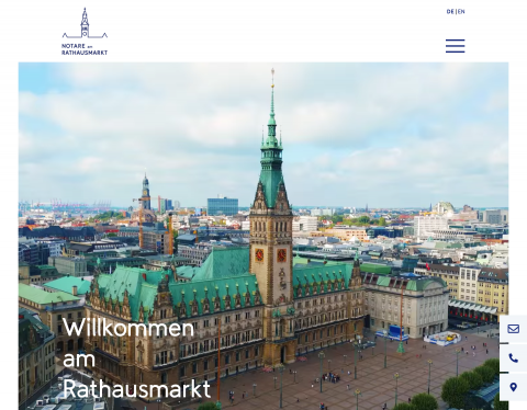 Website-Vorschau von Notare am Rathausmarkt Hamburg