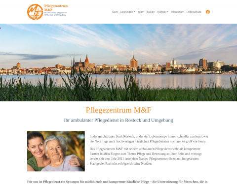 Website-Vorschau von Pflegezentrum M&F
