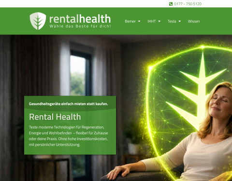 Website-Vorschau von Rental Health