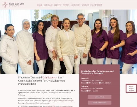 Website-Vorschau von Frauenarzt Praxis Hilal in Dortmund